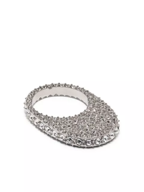 Coperni Swipe crystal-embellished ring Women 0116