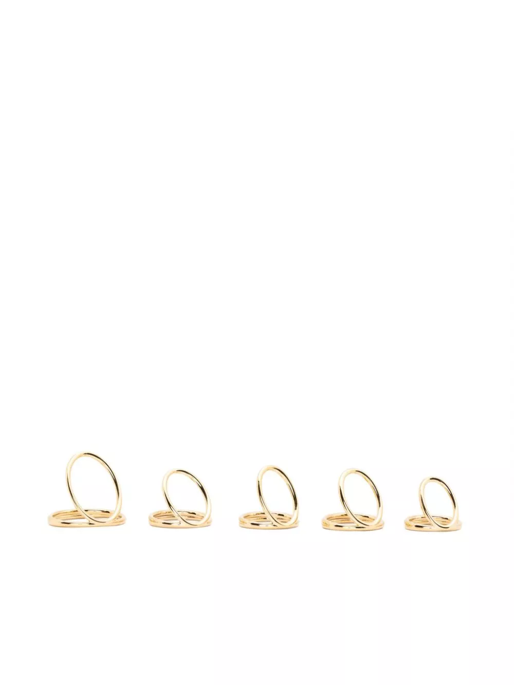 Cheap Coperni Finger Picks rings (set of five) Women 0114