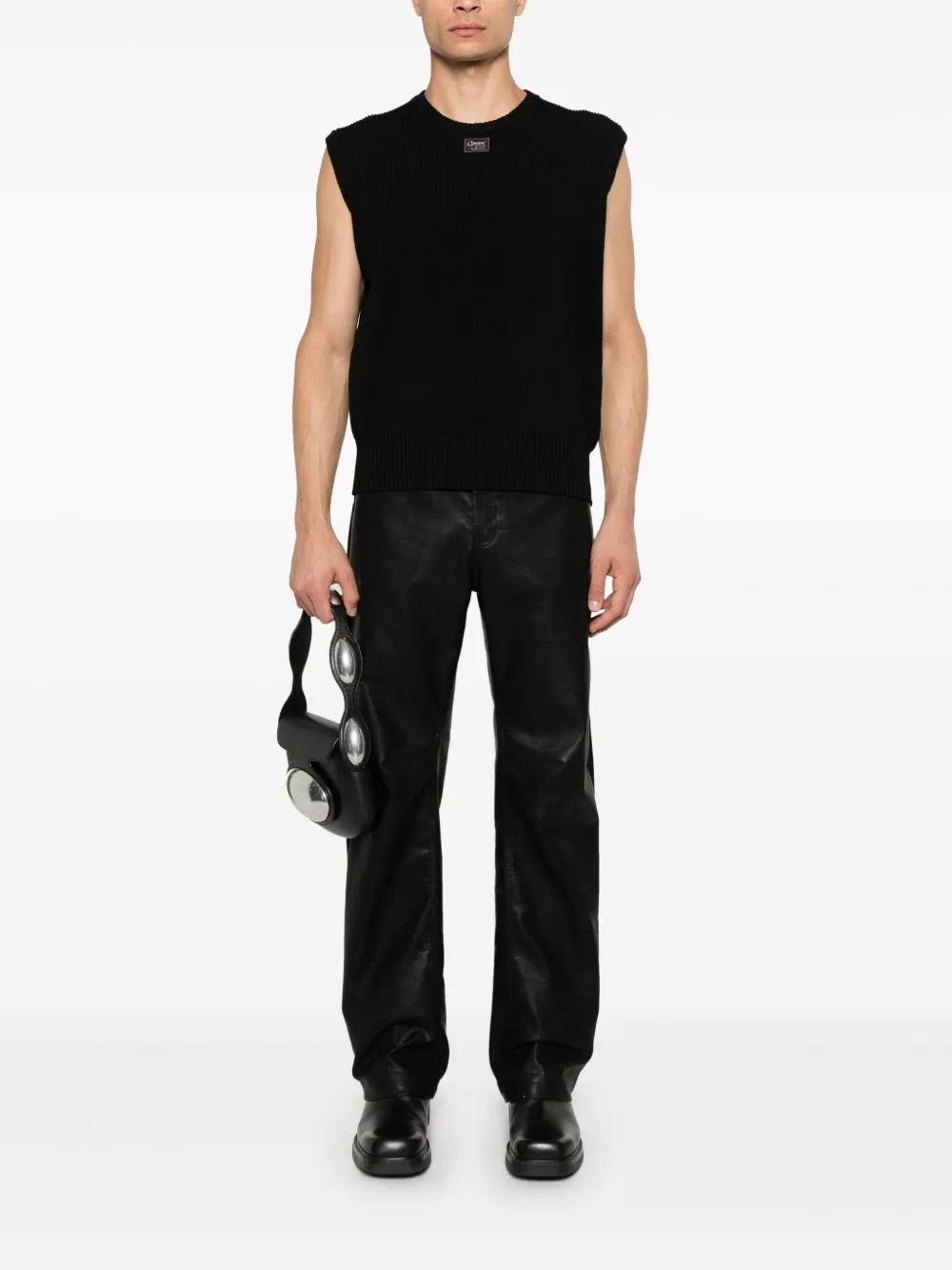 Affordable Coperni sleeveless fine-knit top Men 0125