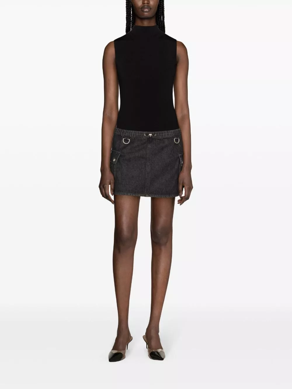 Affordable Coperni denim cargo miniskirt Women 0130