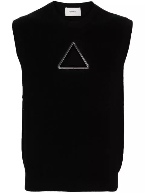 Affordable Coperni Triangle sleeveless knitted top Men 0127