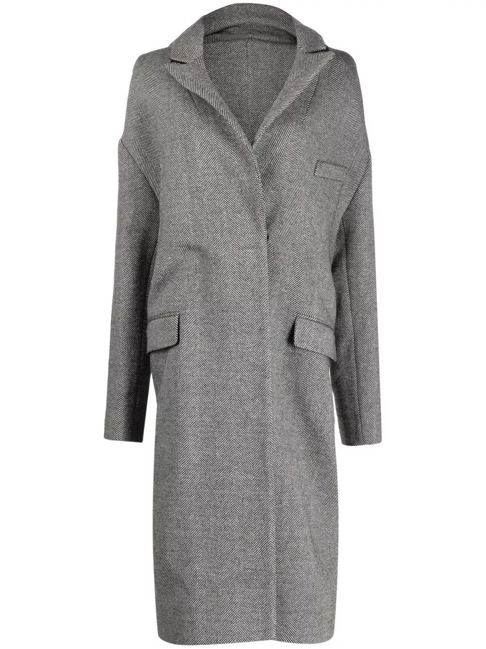 Affordable Coperni single-breasted herringbone coat Women 0113