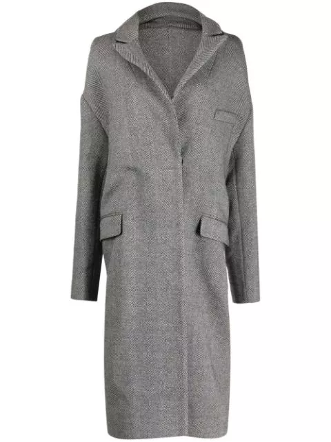 Coperni single-breasted herringbone coat Women 0113