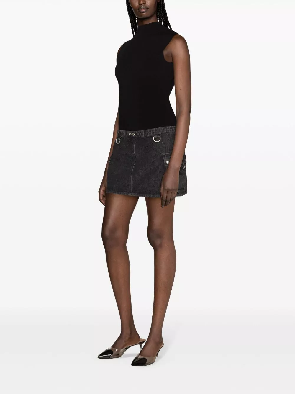 Affordable Coperni denim cargo miniskirt Women 0130