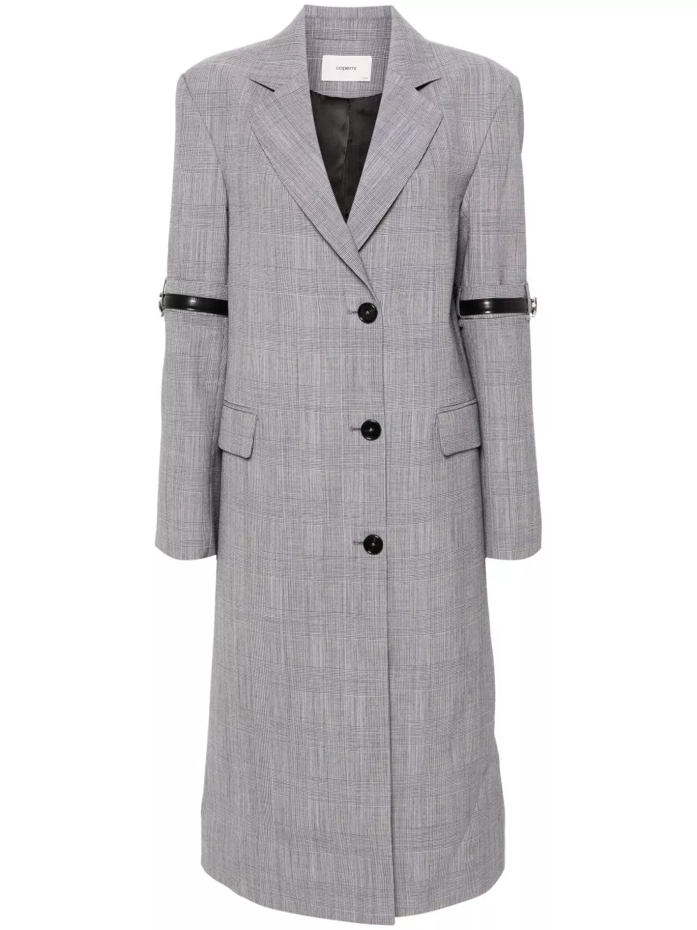 Cheap Coperni checked midi coat Women 0113