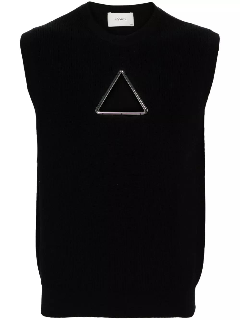 Affordable Coperni Triangle sleeveless knitted top Men 0205