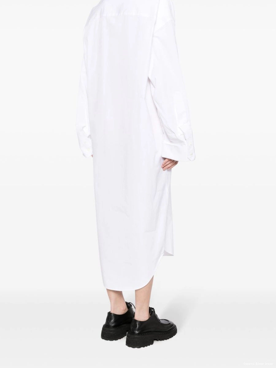 Affordable poplin Coperni shirtdress Women asymmetric 0224