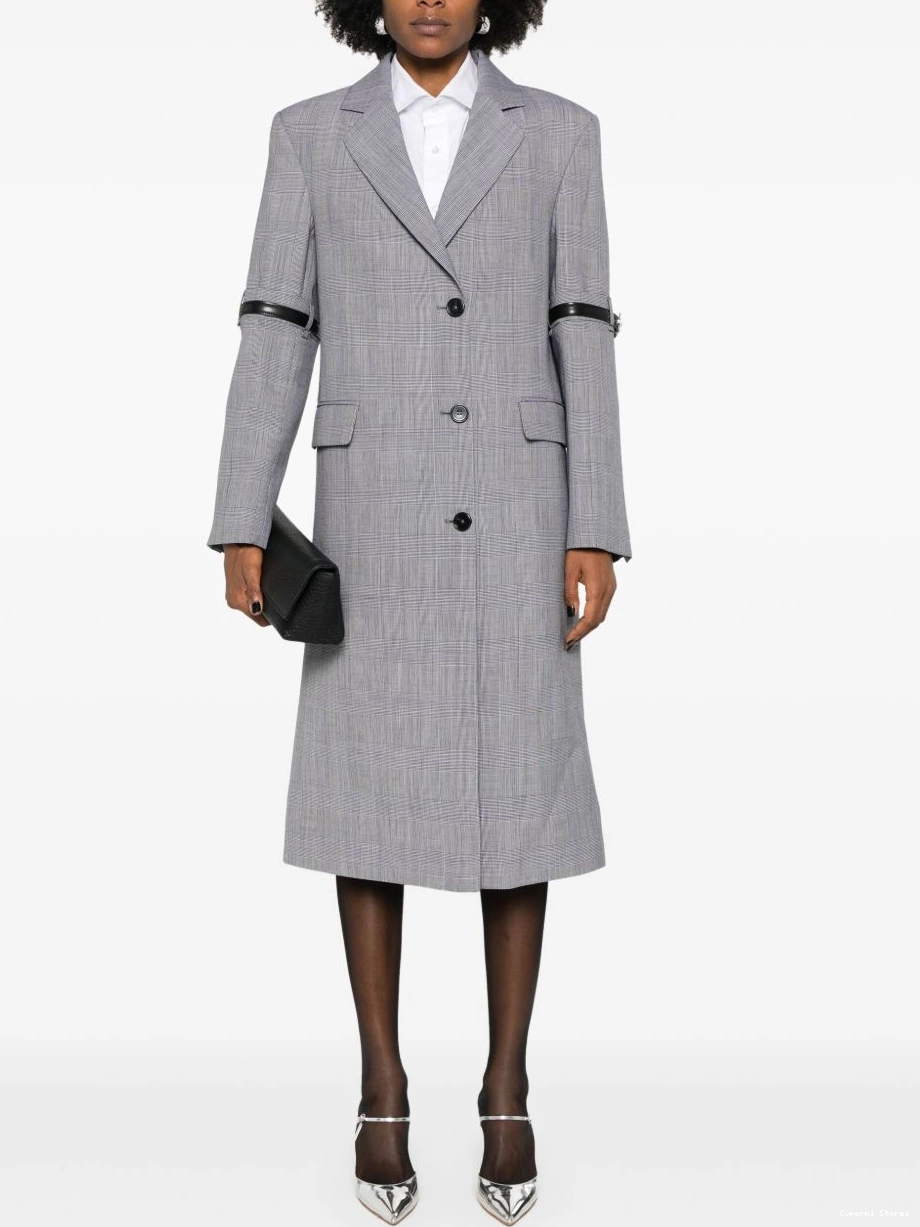 Affordable midi checked coat Women Coperni 0216