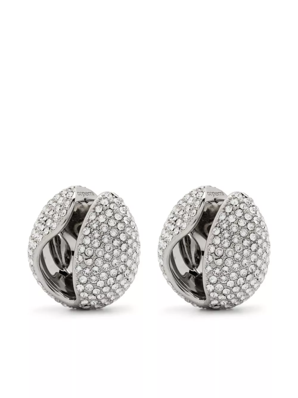 Affordable Coperni crystal-embellished logo earrings Women 0202