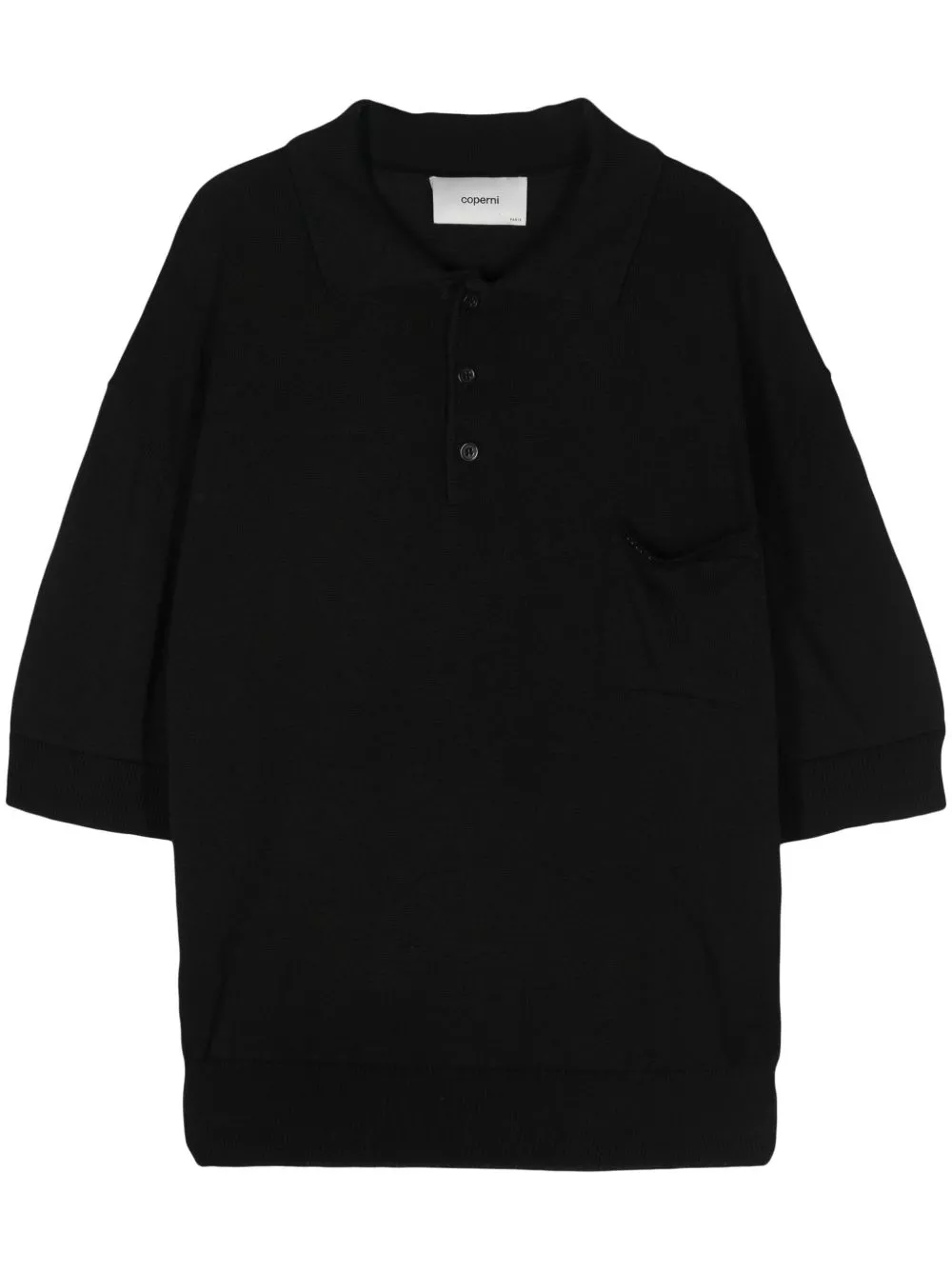 Cheap Coperni logo-plaque polo shirt Men 0201