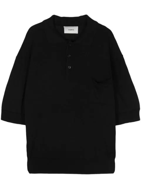 Cheap Coperni logo-plaque polo shirt Men 0201