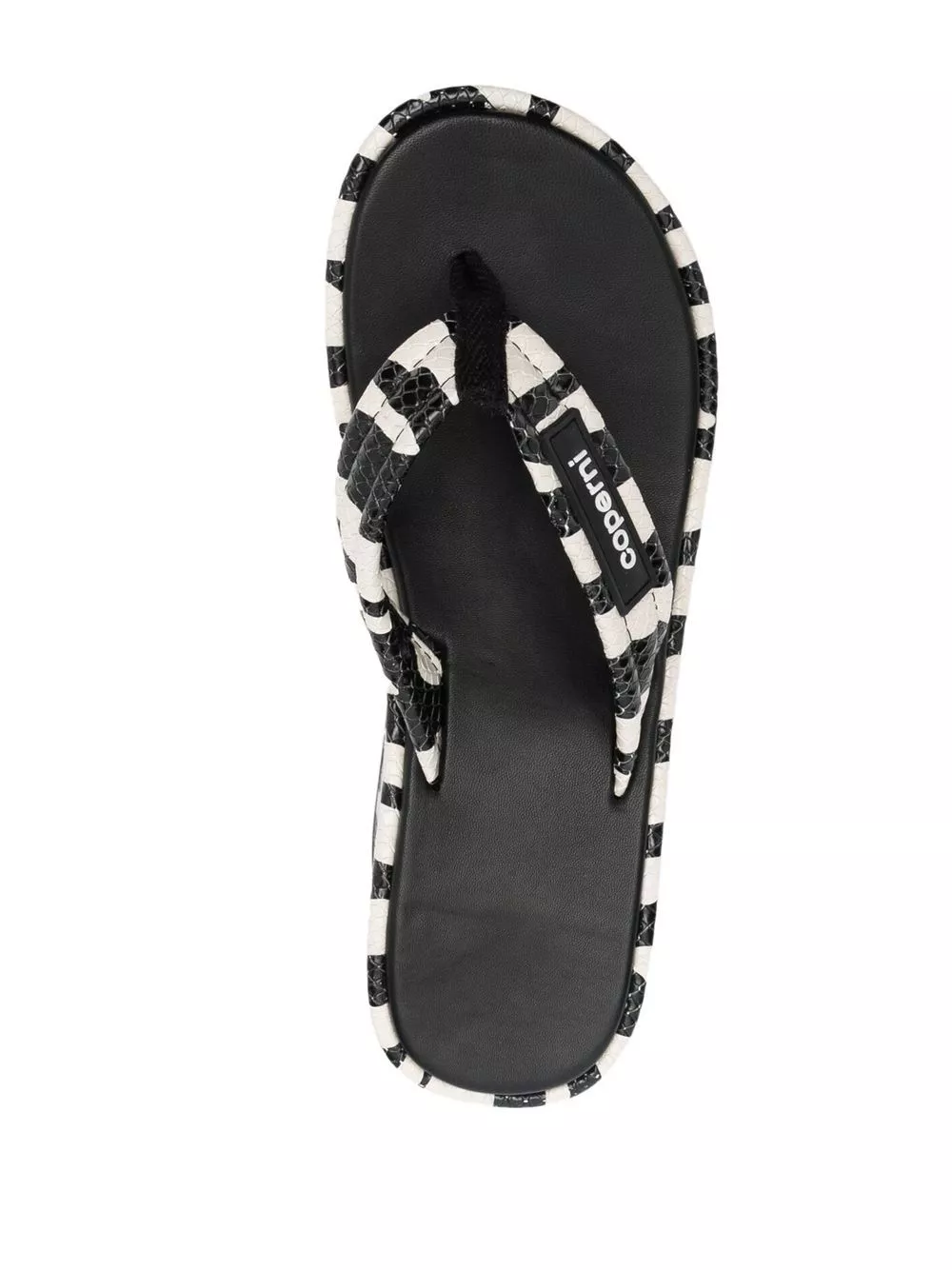 Cheap Coperni zebra-print 100mm wedge sandals Women 0203