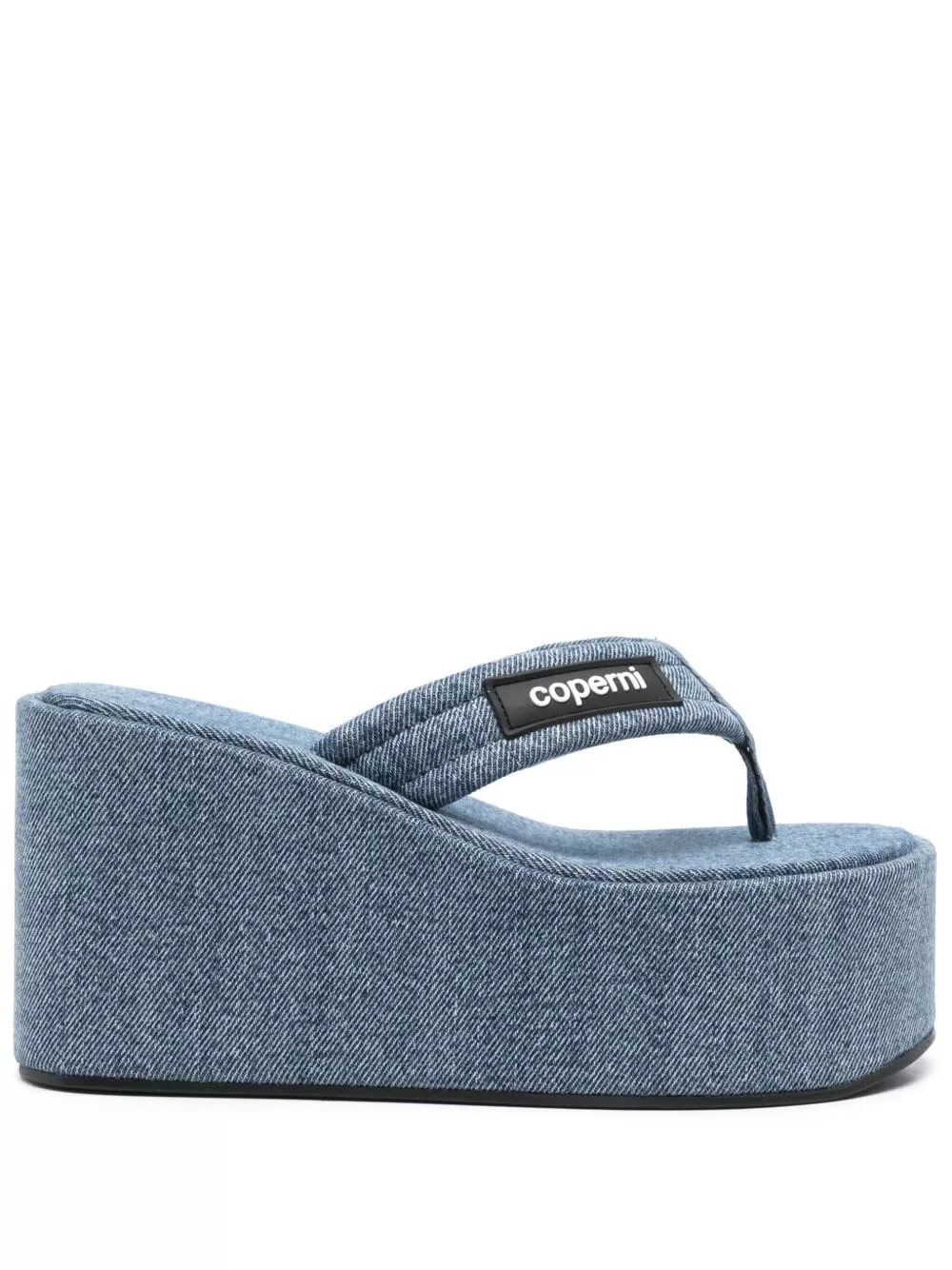 Affordable Coperni 100mm denim thong sandals Women 0203