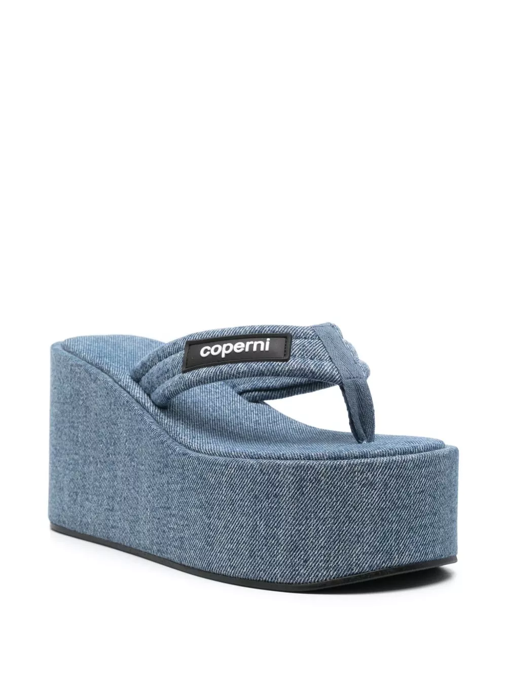 Affordable Coperni 100mm denim thong sandals Women 0203