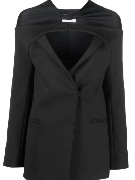 Cheap Women cut-out gathered Coperni blazer 0208