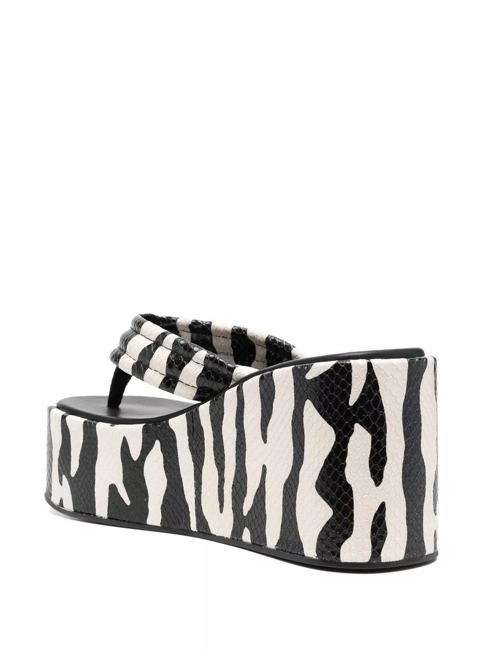 Cheap Coperni zebra-print 100mm wedge sandals Women 0203