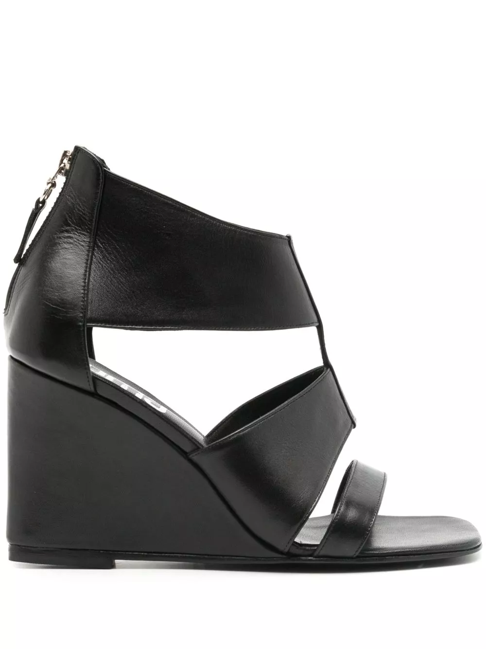 Affordable Coperni 100mm leather wedge sandals Women 0203