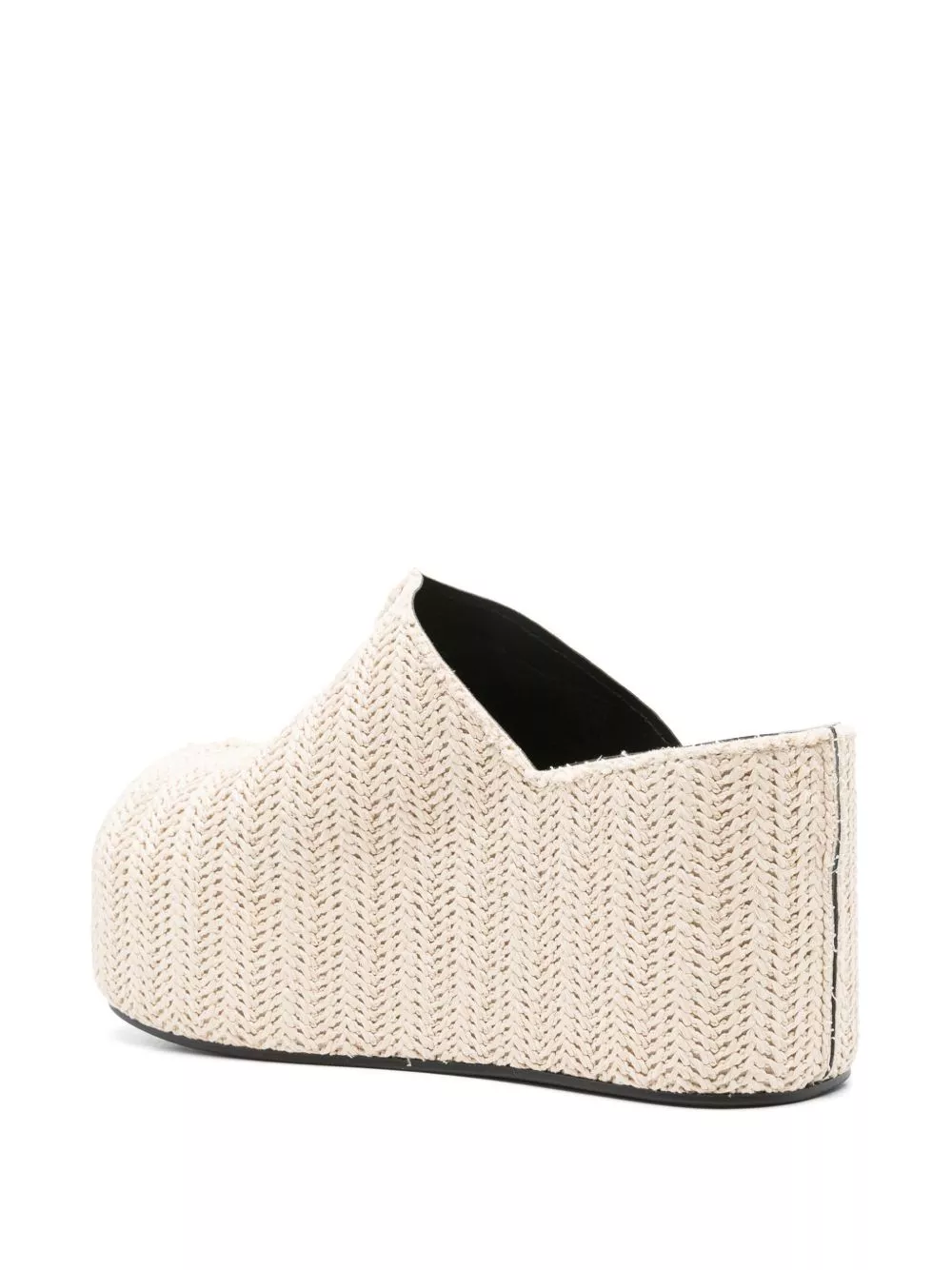 Cheap Coperni logo-detail raffia platform clogs Women 0203