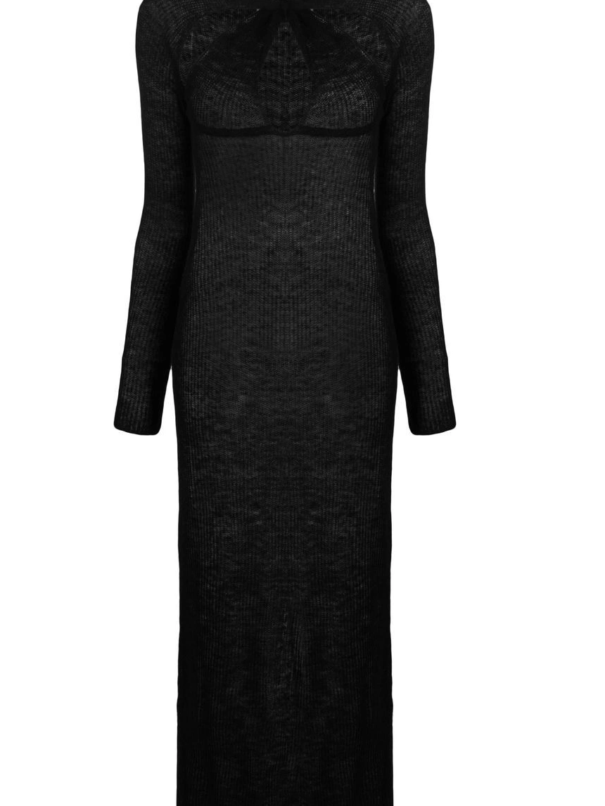 Affordable Women Coperni knitted maxi cut-out dress 0219