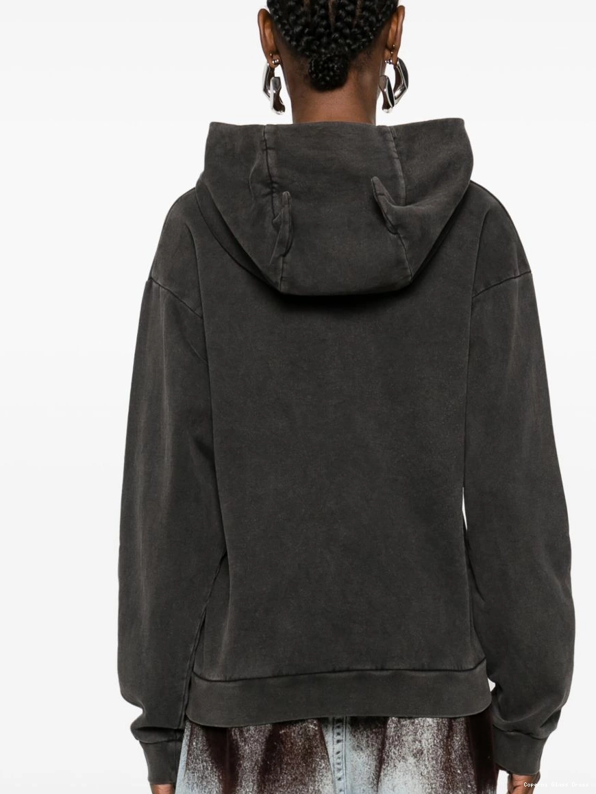 Affordable Washed Women Coperni Horn hoodie 0213