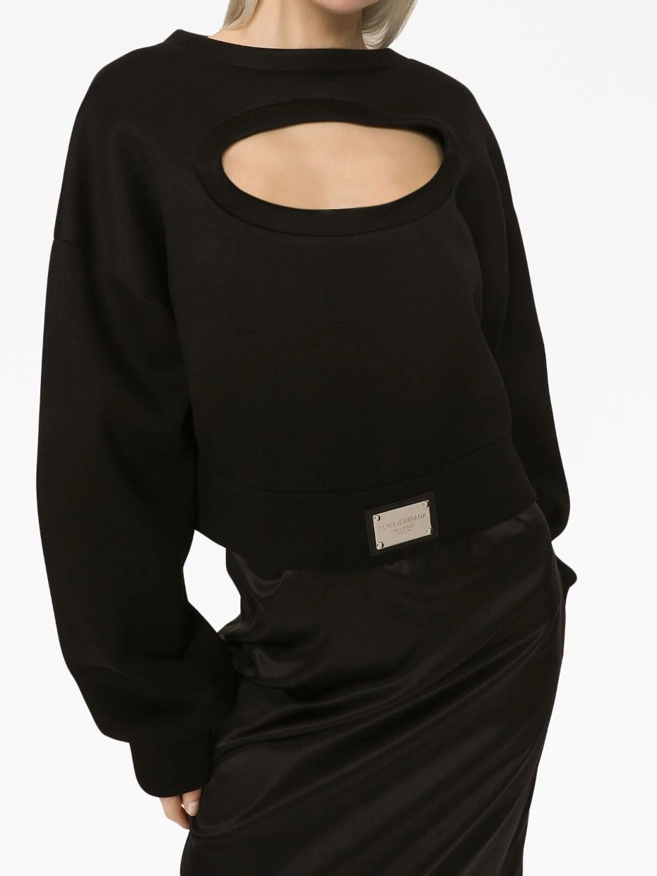 Affordable cut-out logo-plaque jumper Women Coperni 0309